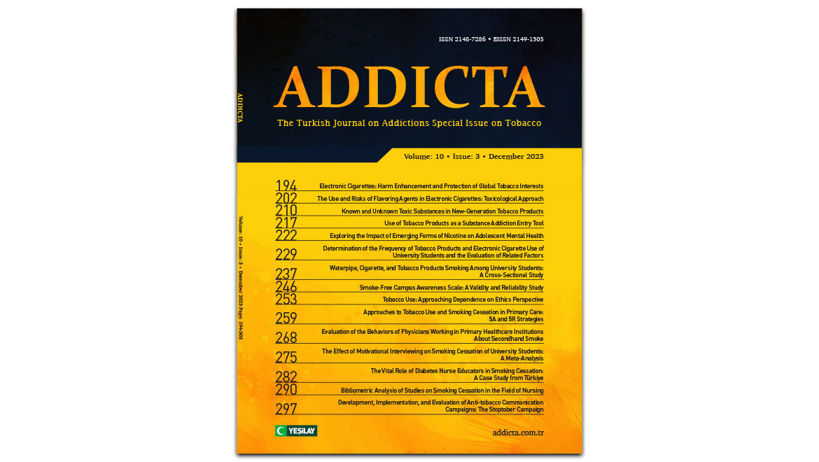 Addicta’nın 2023 Yılı Üçüncü Sayısı Yayımlandı
