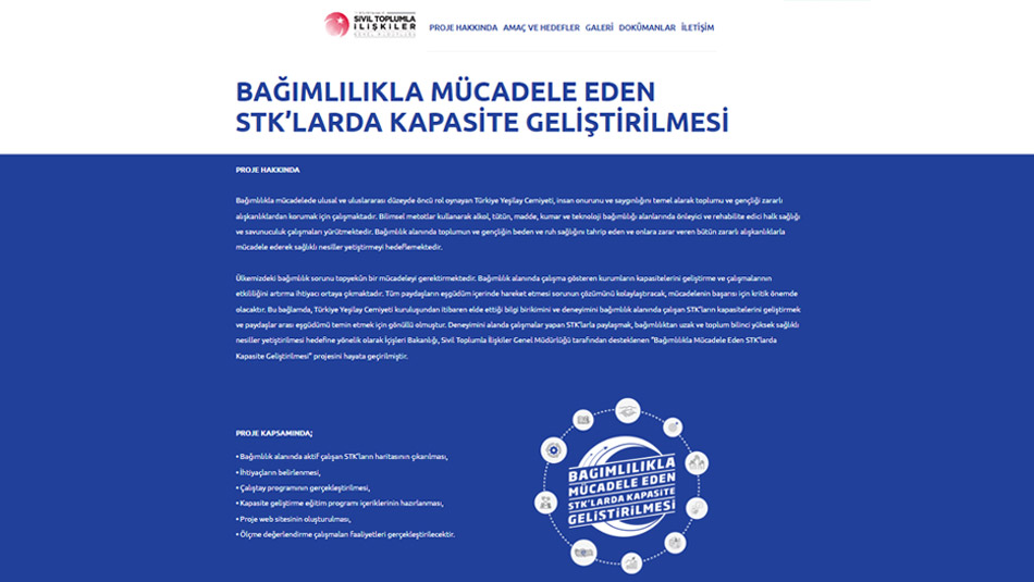 Bağımlılıkla Mücadele Eden STK’larda Kapasite Geliştirilmesi