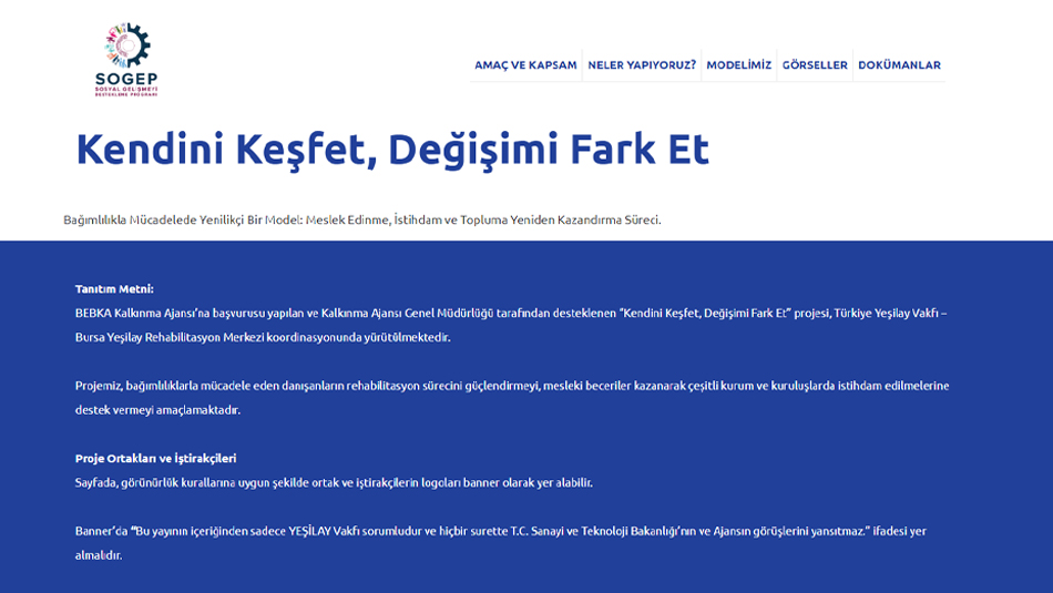 Kendini Keşfet, Değişimi Fark Et